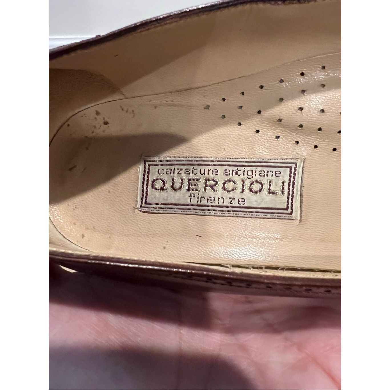 Other Quercioli Firenze Vintage Leather Heels Handmade in Italy eu Size US 8 / IT 38 - 14 Thumbnail