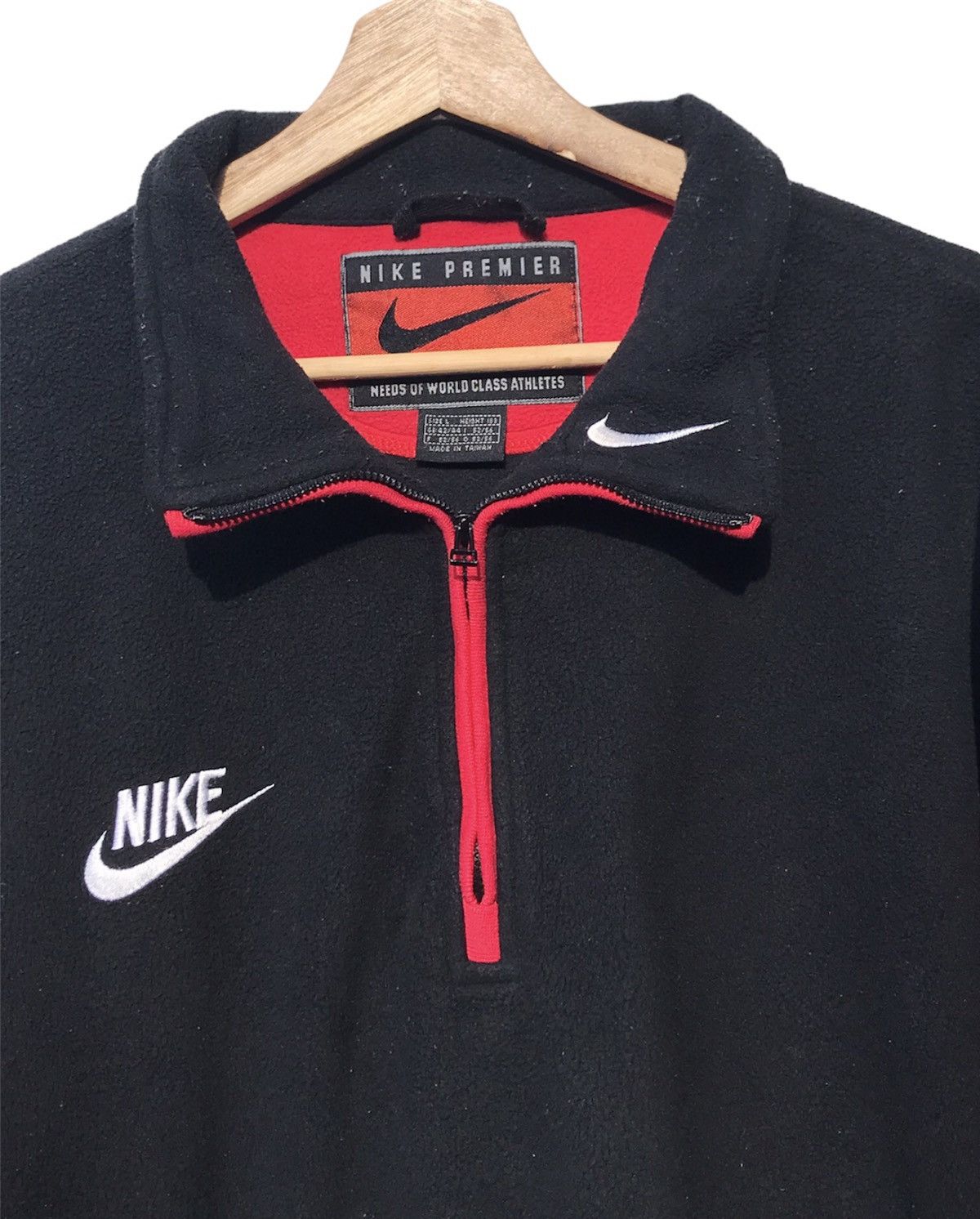 Nike Vintage 90’s Nike Premier Big Swoosh Quarter Zip Fleece Size US L / EU 52-54 / 3 - 5 Thumbnail