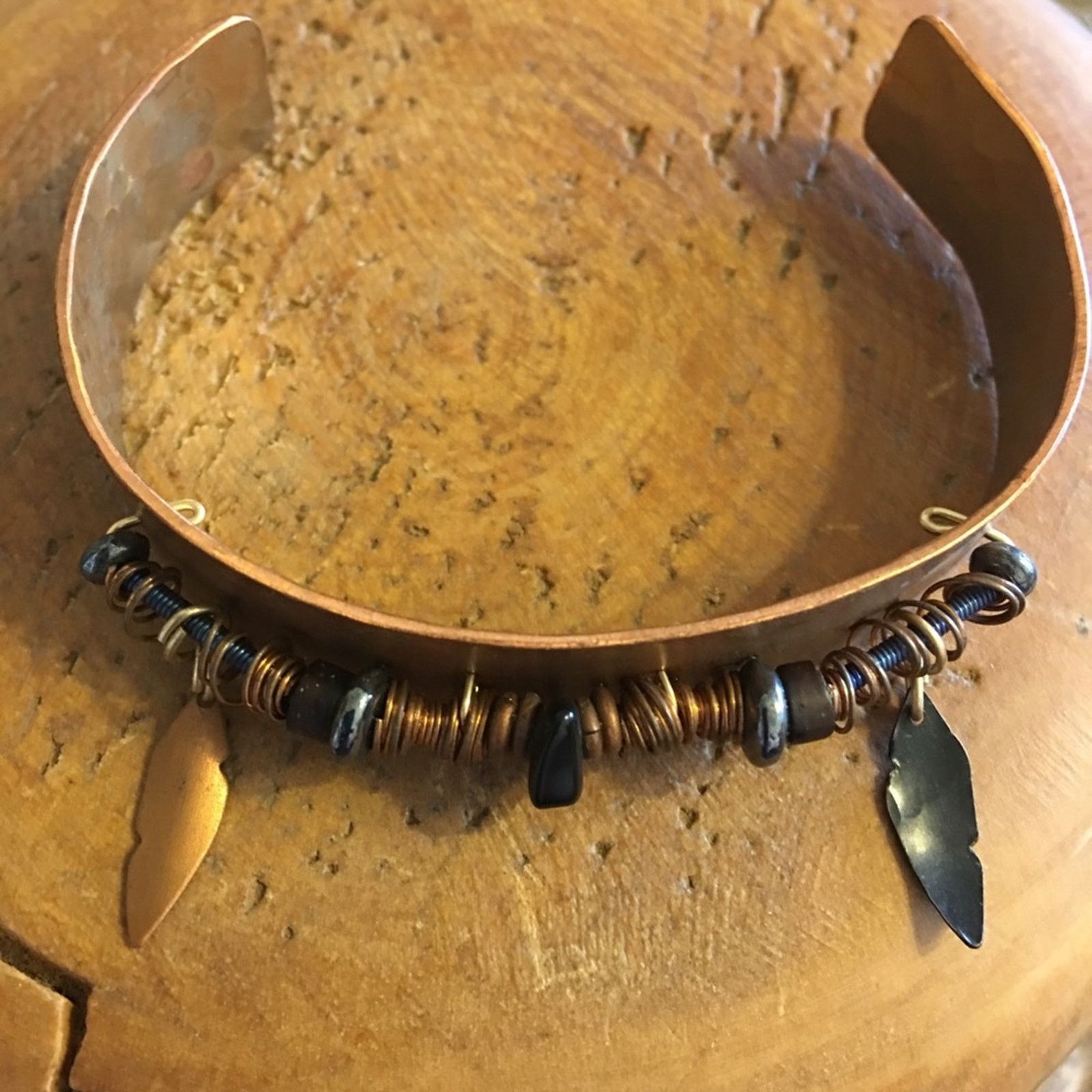 Handmade Vintage Holly Yashi Handmade Copper Cuff Bracelet Size ONE SIZE - 5 Thumbnail