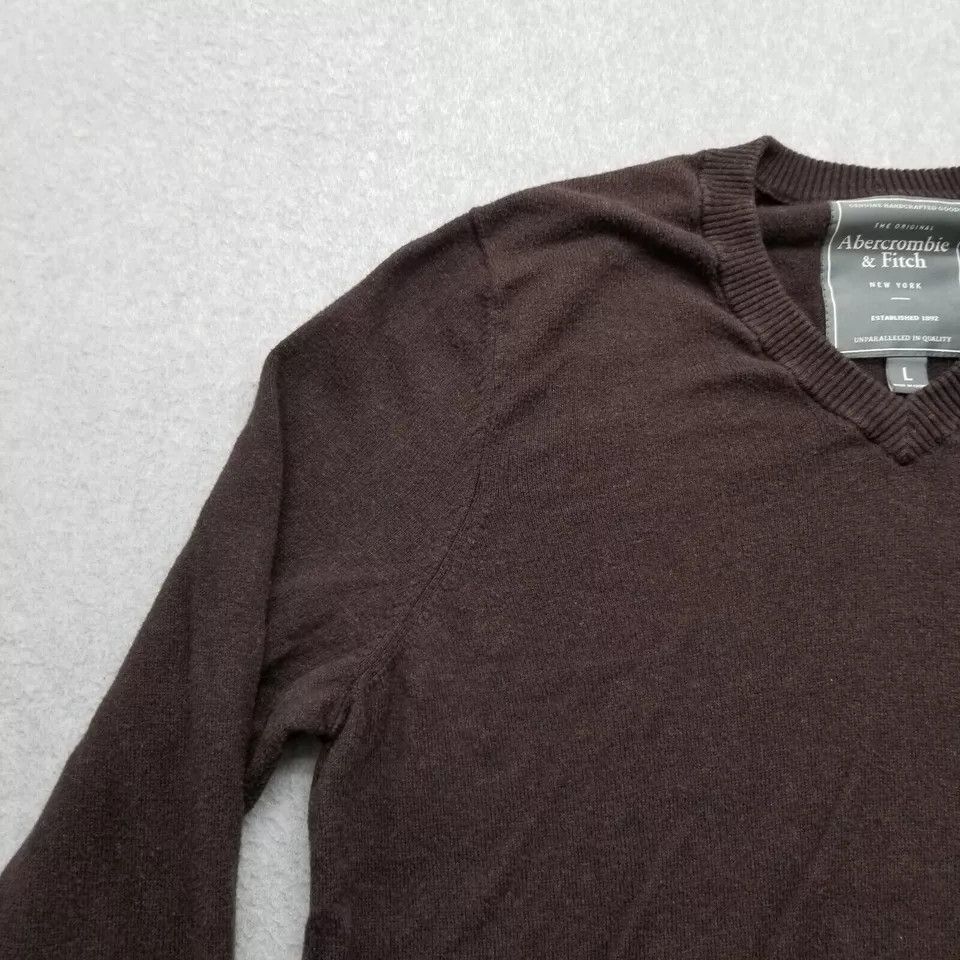 Abercrombie & Fitch Abercrombie Fitch Sweater Mens Large Pullover V Neck Logo Size US L / EU 52-54 / 3 - 4 Thumbnail