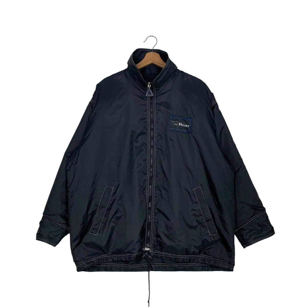 Vintage 90s BEAR Graphic Big Logo Reversible Nylon Jacket #2674-C120 Size US M / EU 48-50 / 2 - 2 Thumbnail