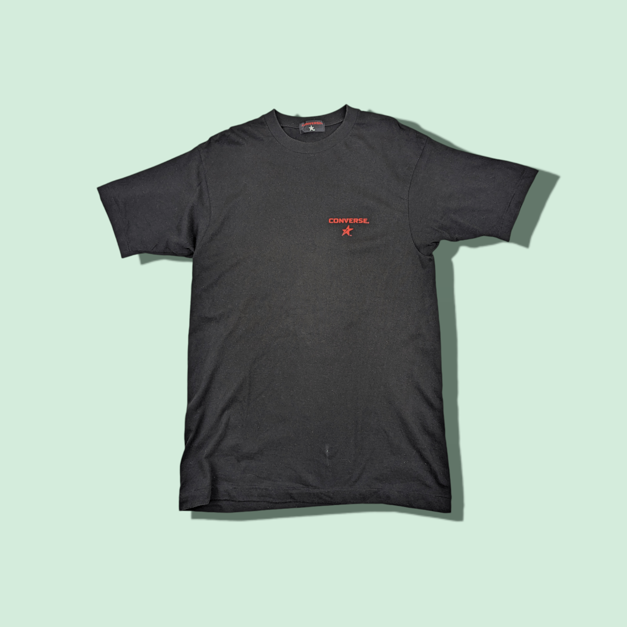 Converse Vintage 90's CONVERSE Small Logo T Shirt Single Stitches Tee Size US L / EU 52-54 / 3 - 1 Thumbnail
