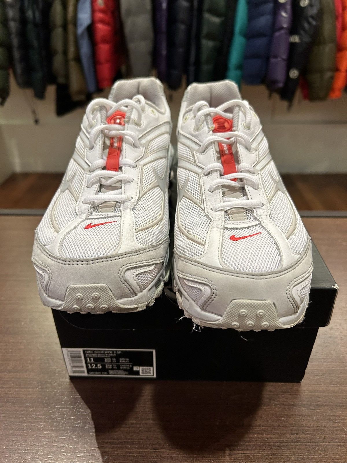 Nike × Supreme Nike Shox Ride 2 SP ‘Supreme White’ Size US 11 / EU 44 - 5 Thumbnail