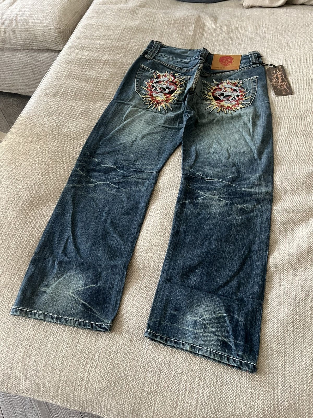 Ed Hardy Vintage 💥 Ed Hardy Jeans by Christian Audigier Pants Size US 30 / EU 46 - 4 Thumbnail