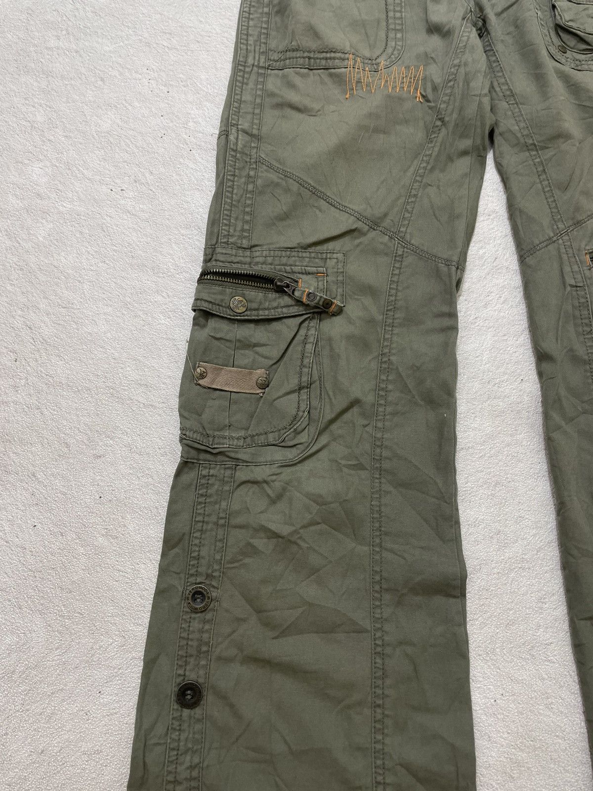RRL Ralph Lauren 2000s Hysteric Rare Cargo Pants Zipper Y2K ifsix LGB Alpha Size 30" / US 8 / IT 44 - 3 Thumbnail
