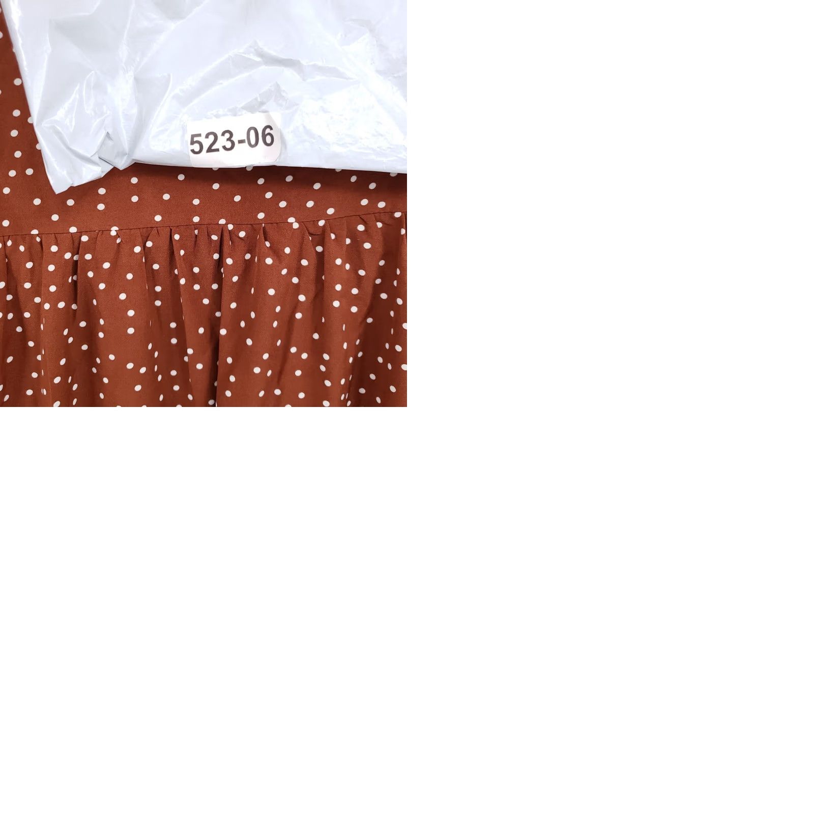 Shein Shein Dress Women Brown A-Line Knee Length Polka Dots Short Sleeves Polyester 12 Size 34" / US 12 / IT 48 - 9 Thumbnail