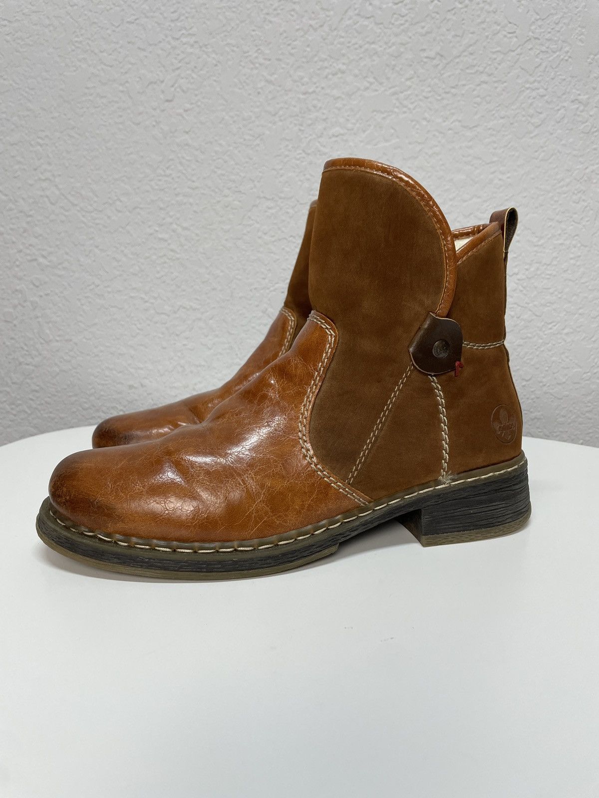 If Six Was Nine Vintage Italian AS 98 Vibe Guidi Style Leather Biker Boots Size US 8 / EU 41 - 3 Thumbnail