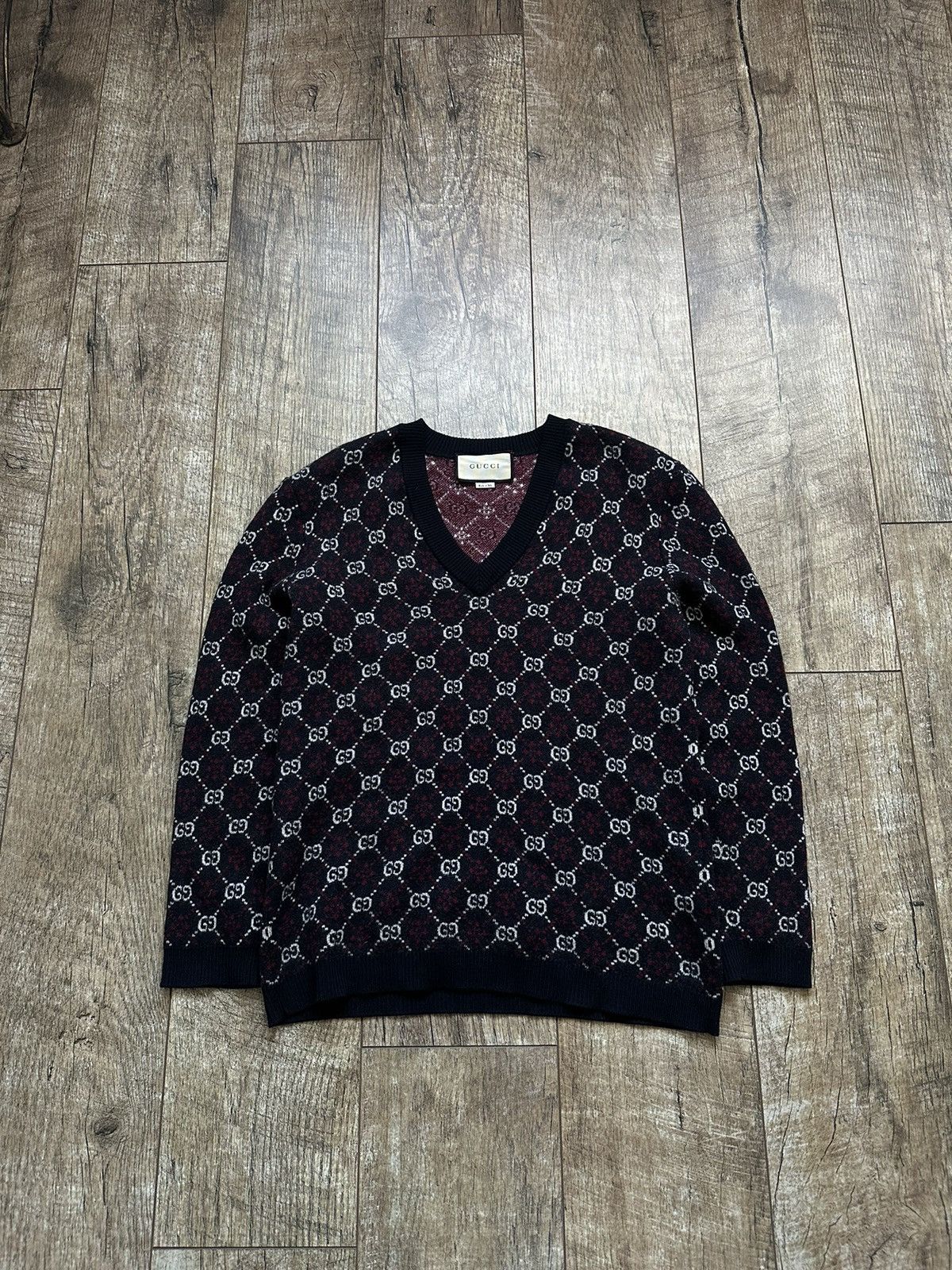 Gucci Gucci GG Knit Monogram Sweater Size US S / EU 44-46 / 1 - 1 Thumbnail