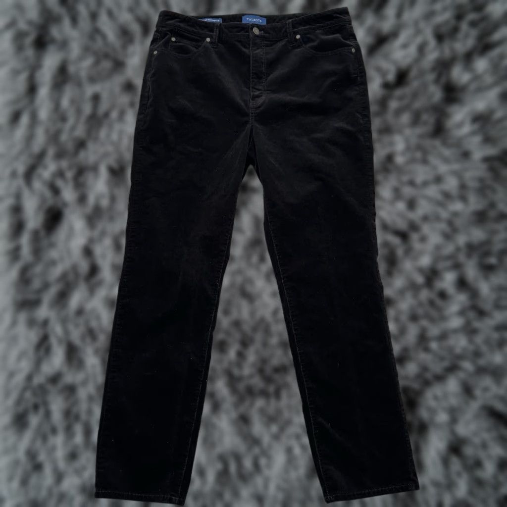 Talbots Talbots Pants Womens 14 High Rise Straight Leg Corduroy Office Chic Y2K Inspired Size 36" / US 14 / IT 50 - 1 Thumbnail
