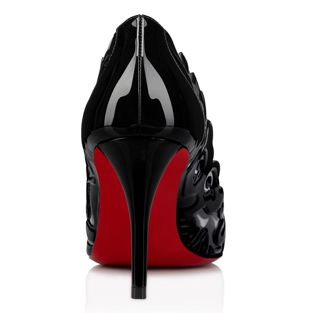 Christian Louboutin oc11z0525 Apostropha Petunia 80 Pvc Pumps in Black Size US 9.5 / IT 39.5 - 3 Thumbnail
