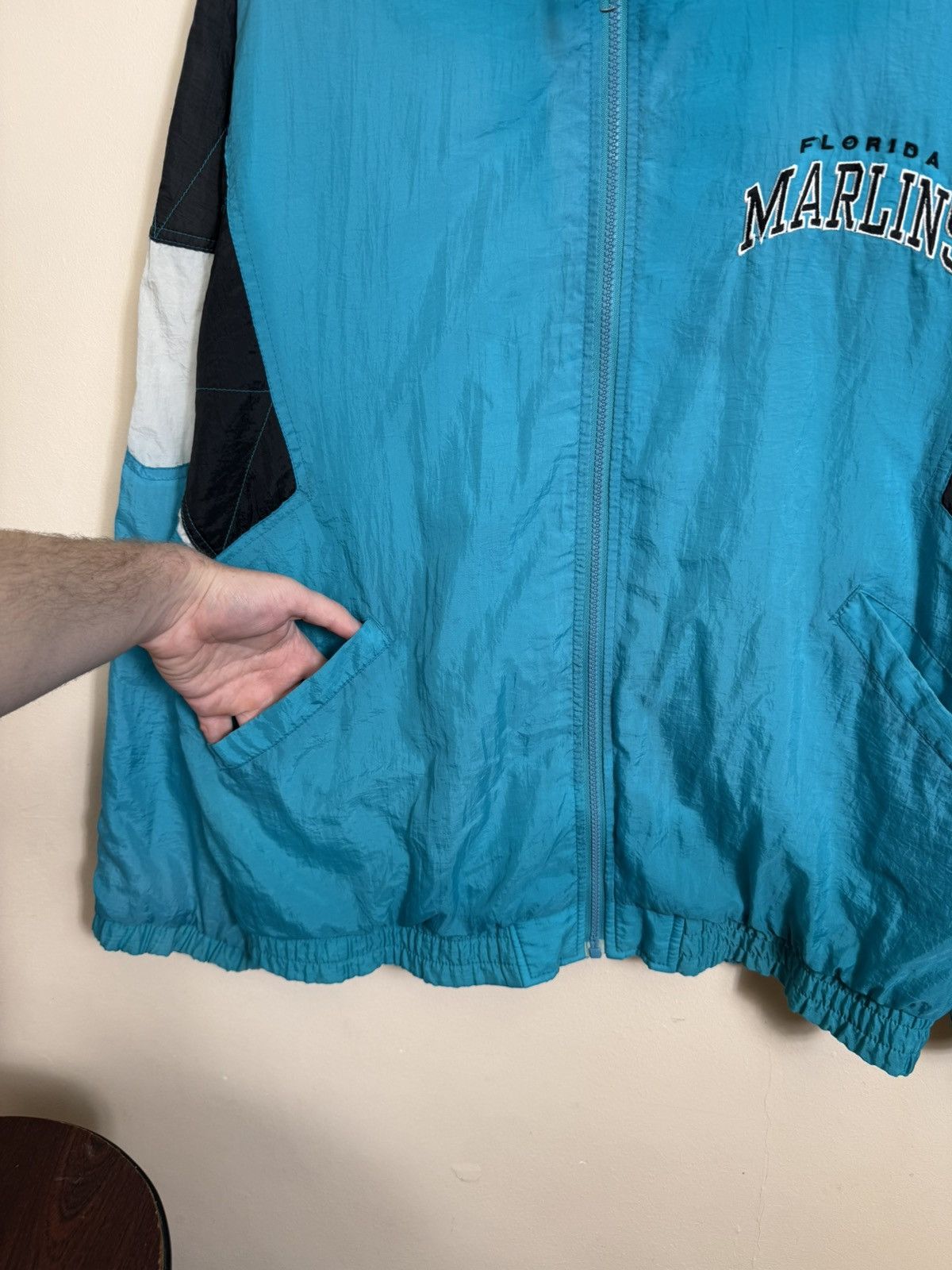 Starter Vintage Florida Marlins Starter Jacket Nylon MLB L Size US L / EU 52-54 / 3 - 14 Thumbnail