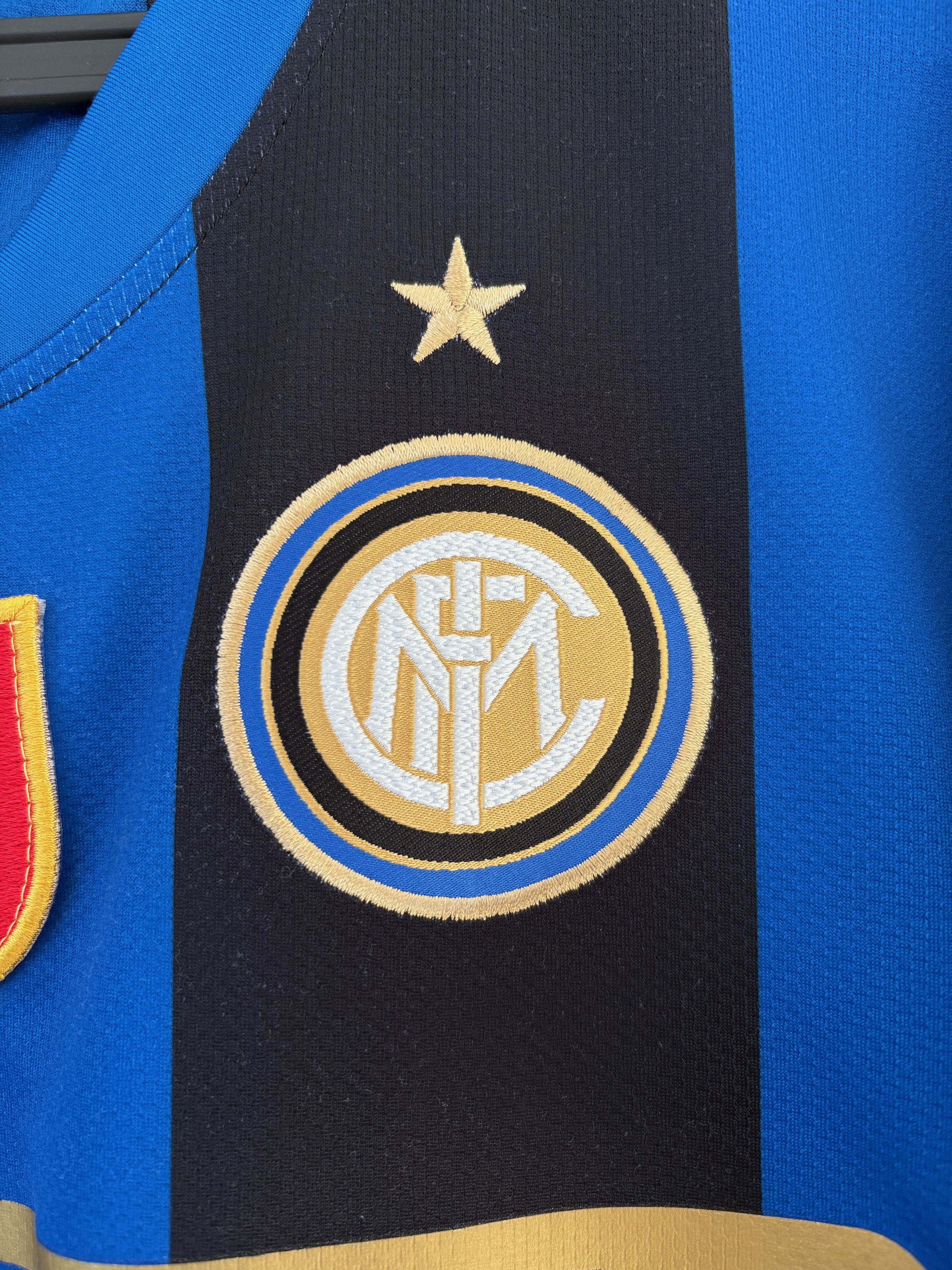 Nike Inter Milan 2008/09 Home Jersey - Figo #7 - Nike Fit Size US M / EU 48-50 / 2 - 6 Thumbnail
