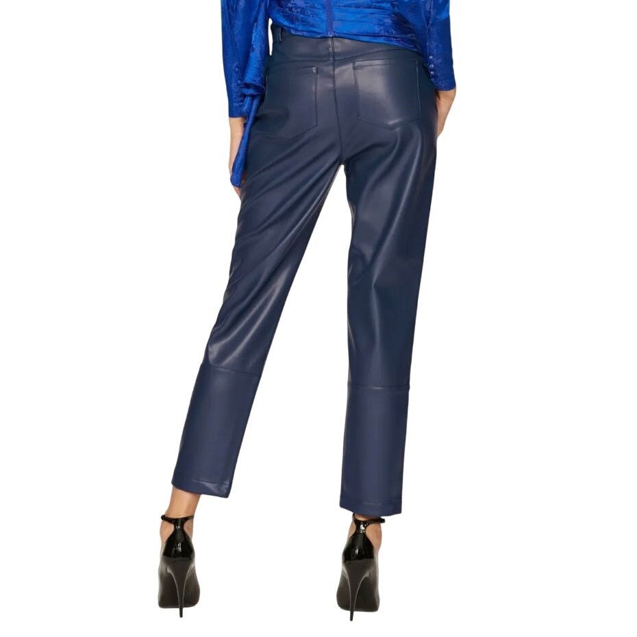 Ronny Kobo Ronny Kobo X RTR Blue Faux Leather Pants in Blue, Size US 2 Size 26" / US 2 / IT 38 - 3 Thumbnail