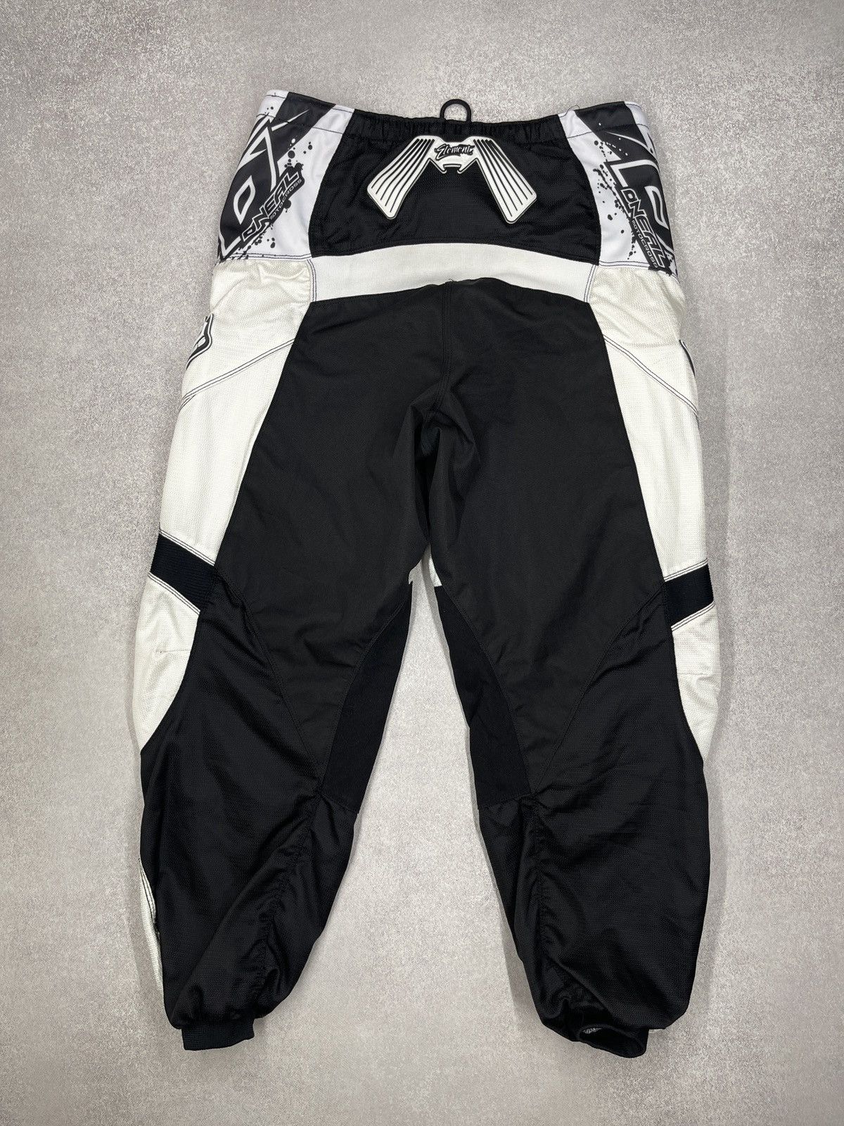 O'Neill Mens Oneal MX Element Motocross Pants Racing Black/White Size US 36 / EU 52 - 6 Thumbnail