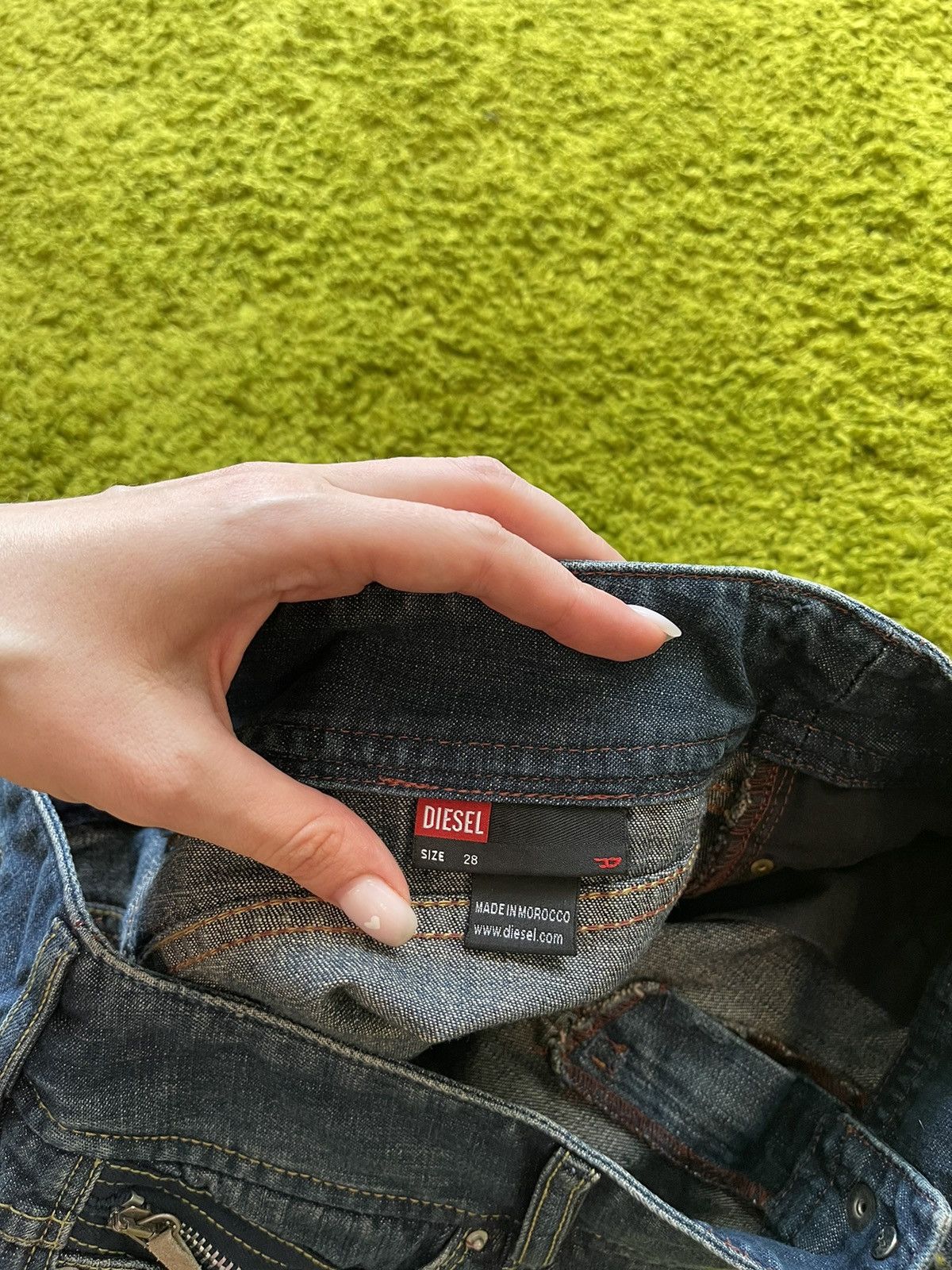 Designer × Diesel × Vintage Diesel 2000s vintage denim mini skirt Y2K Size 28" / US 6 / IT 42 - 6 Thumbnail