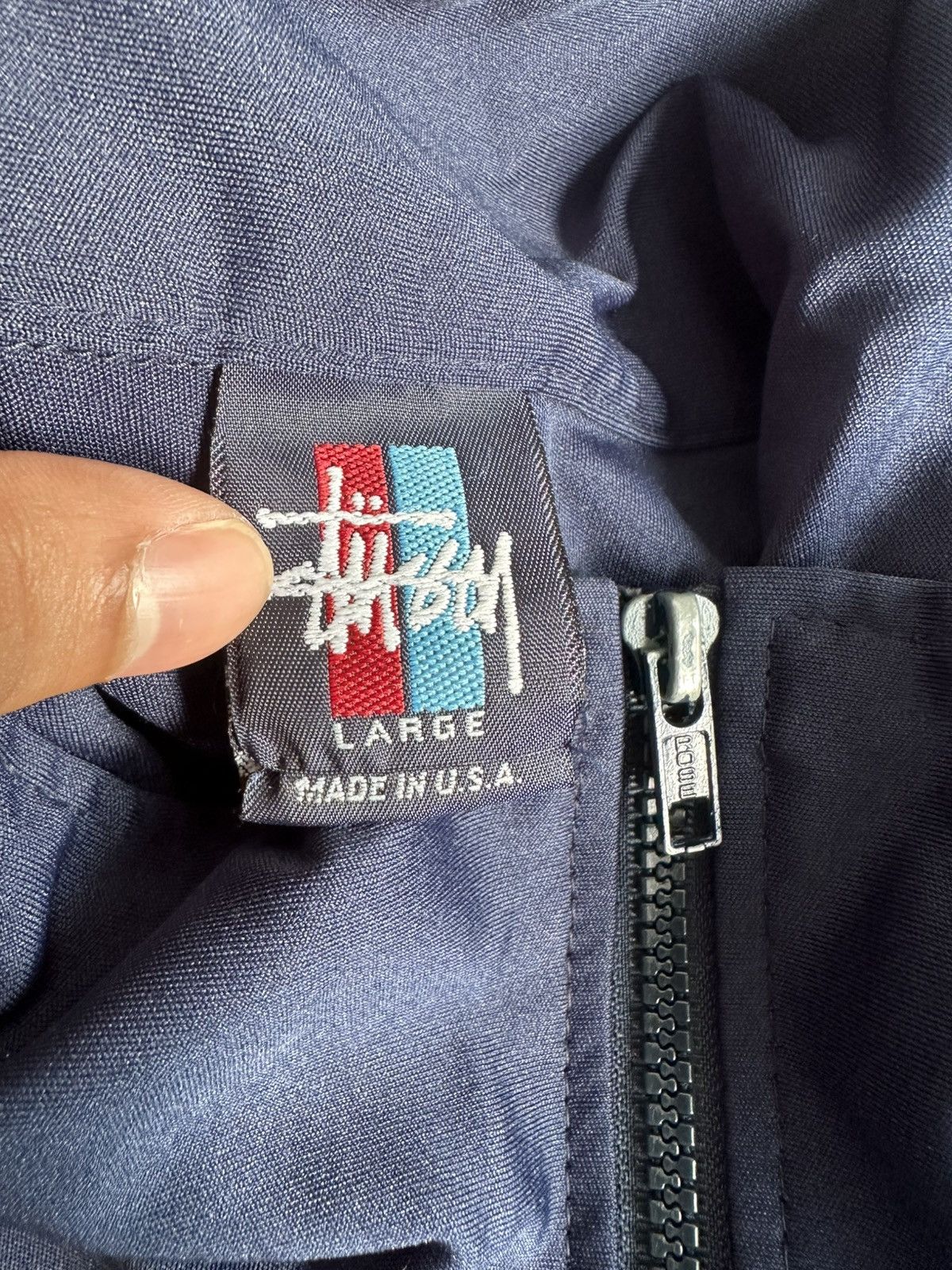 Stussy Vintage 90’s Old Stussy Zipper Short Sleeve Light Jacket USA Size US L / EU 52-54 / 3 - 3 Thumbnail