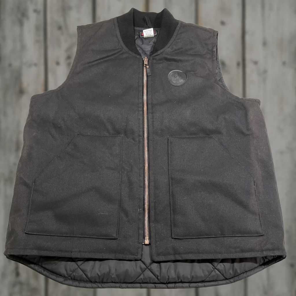 Logo 7 Ruger Vest Men Large Lined Full Zip Canvas Logo Pockets Black Faded Size US L / EU 52-54 / 3 - 1 Thumbnail