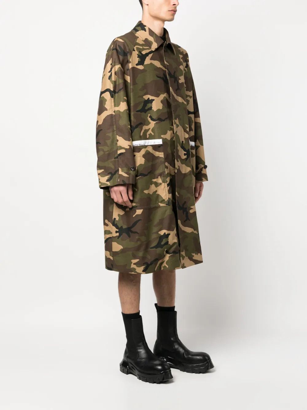 Palm Angels o1y0325 Full-Length Jacket in Military Green Size US S / EU 44-46 / 1 - 3 Thumbnail