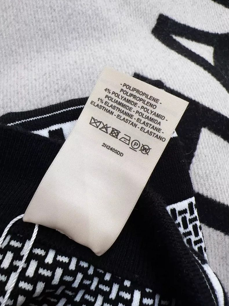Hermes Hermes Black and White Knit Long Pants-2506 Size 35" - 7 Thumbnail