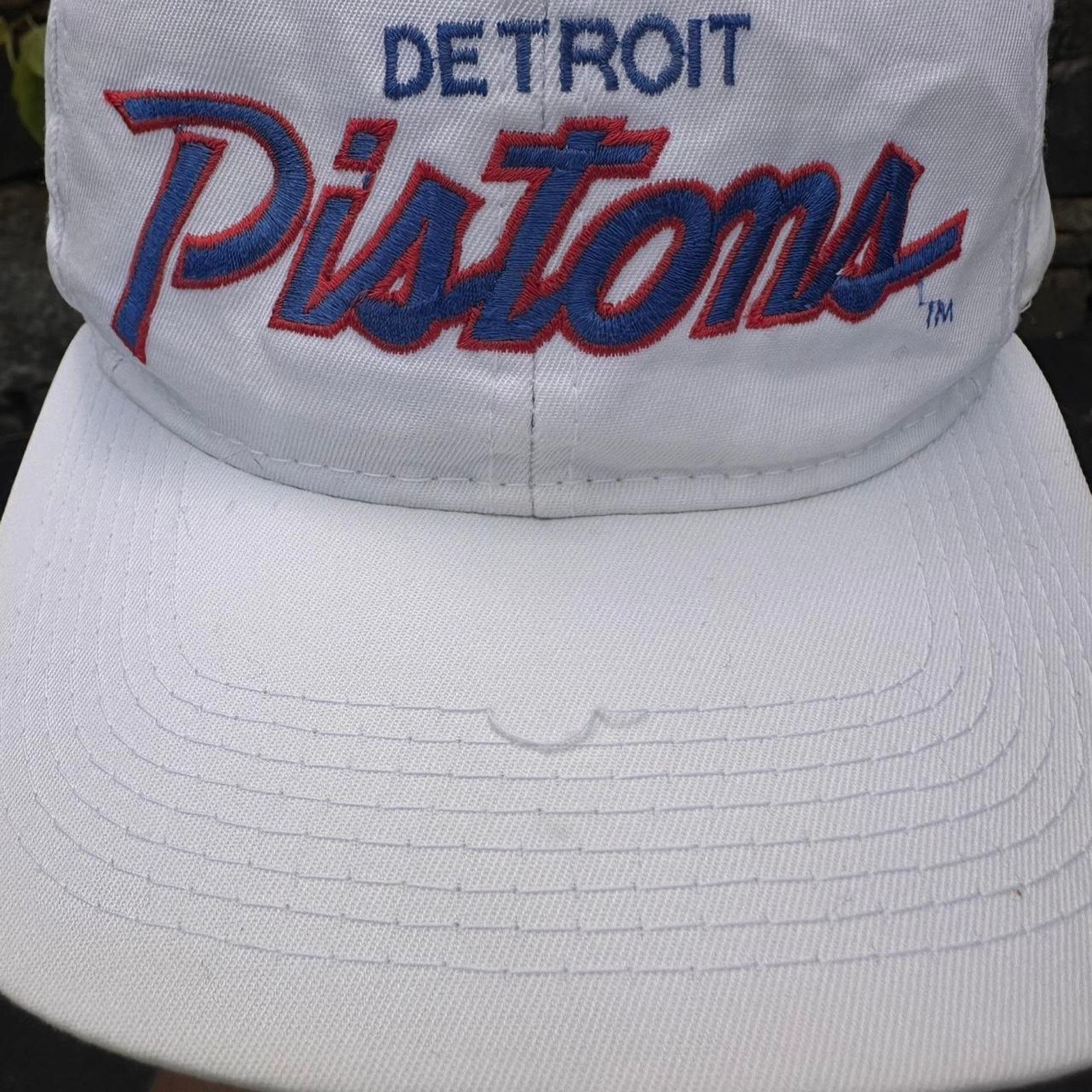 NBA × Vintage Vintage Detroit Pistons Script SnapBack Hat Size ONE SIZE - 3 Thumbnail