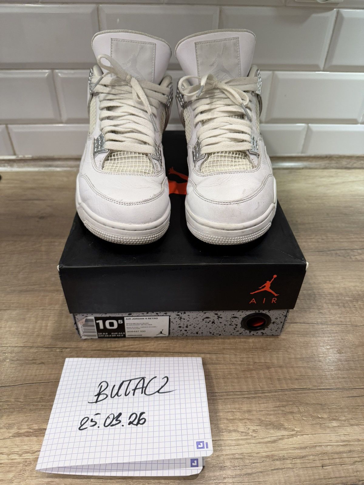 Jordan Brand Jordan 4 Pure Money 2017 Size US 10.5 / EU 43-44 - 5 Thumbnail