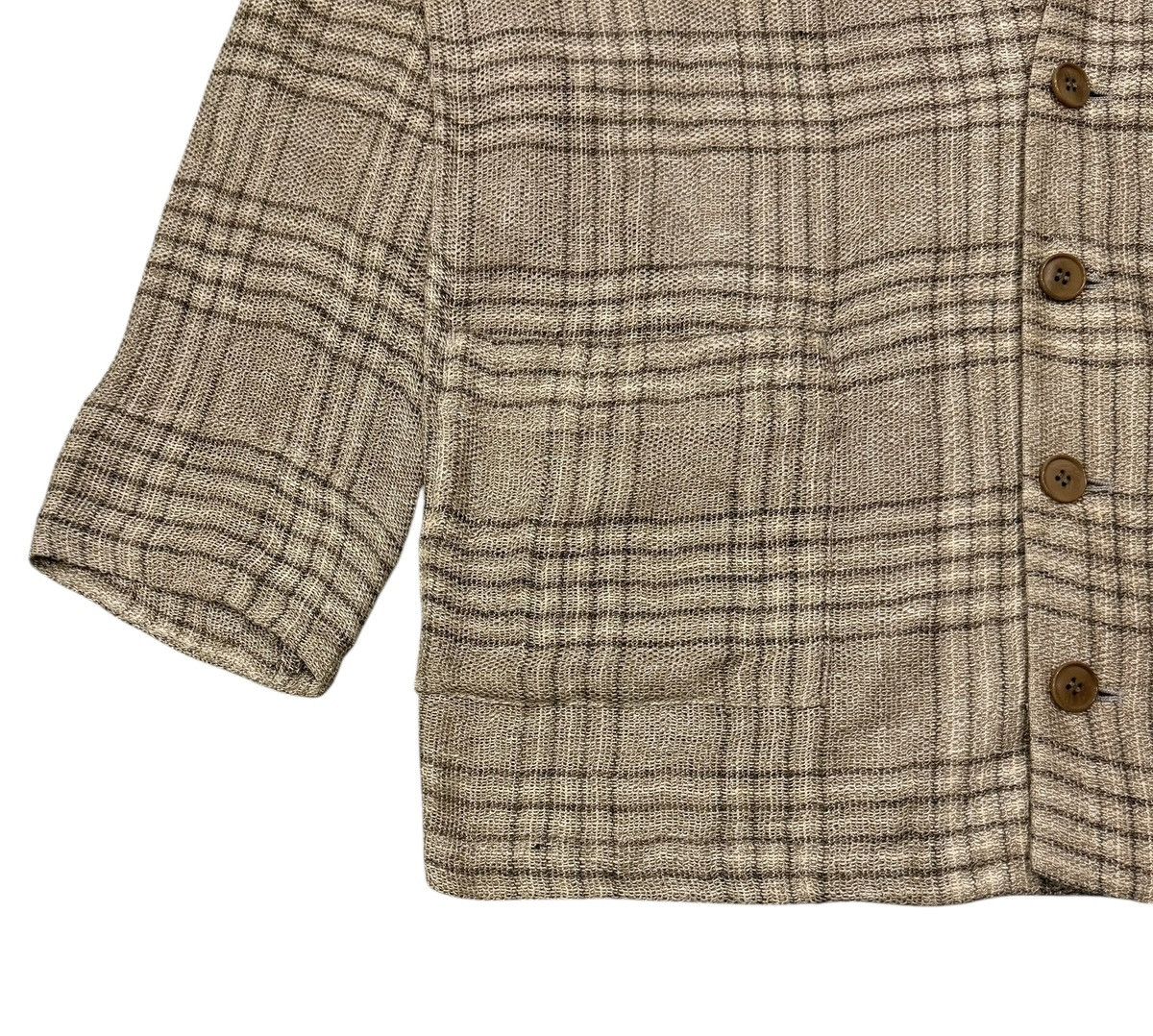 Bajra Vintage Bajra Checkered Cardigan Oversize Style Jacket Size US XL / EU 56 / 4 - 4 Thumbnail