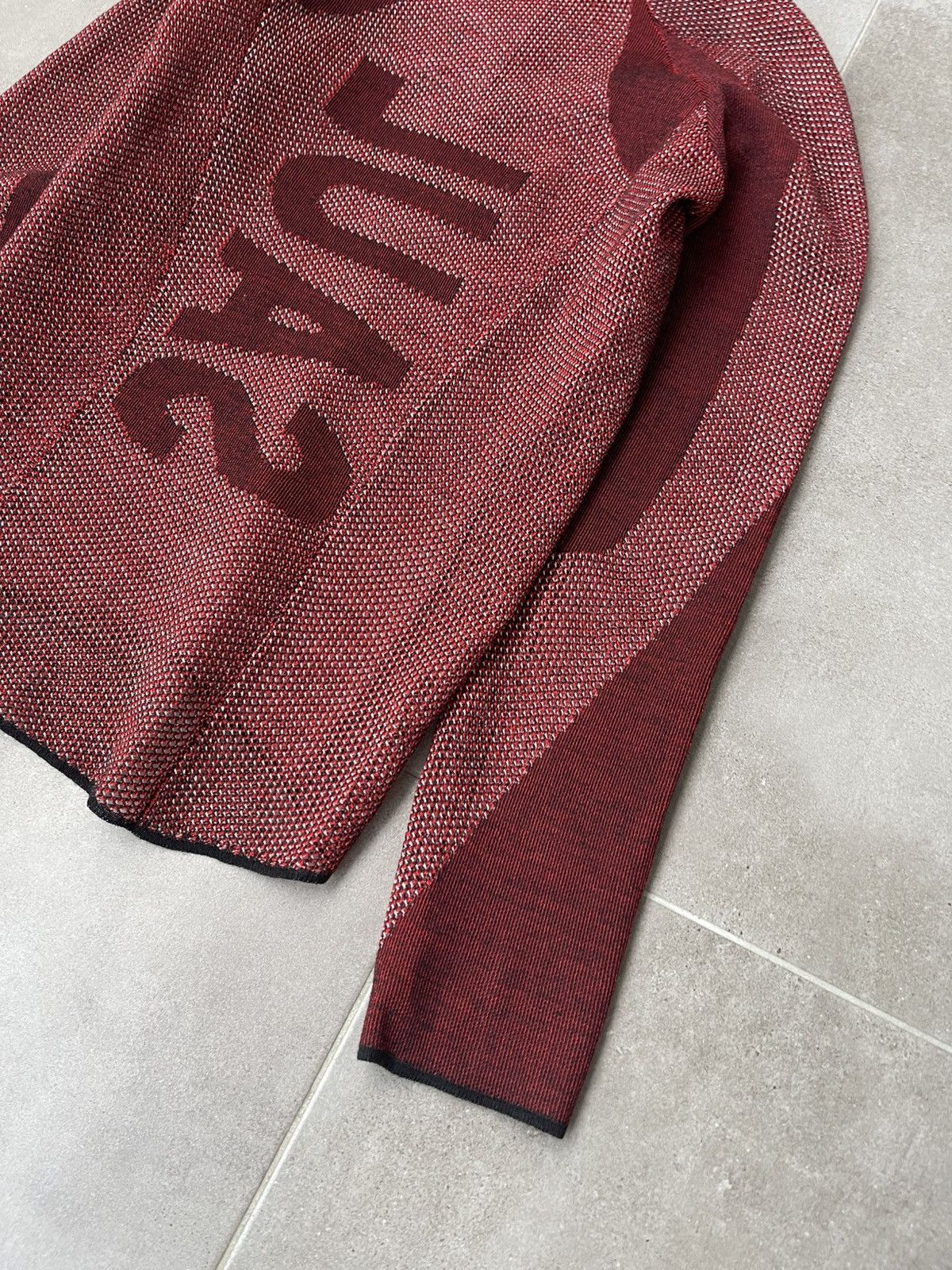 Saul Nash !DS! FW22 Saul Nash Red Open Knit Turtleneck Size US M / EU 48-50 / 2 - 16 Thumbnail