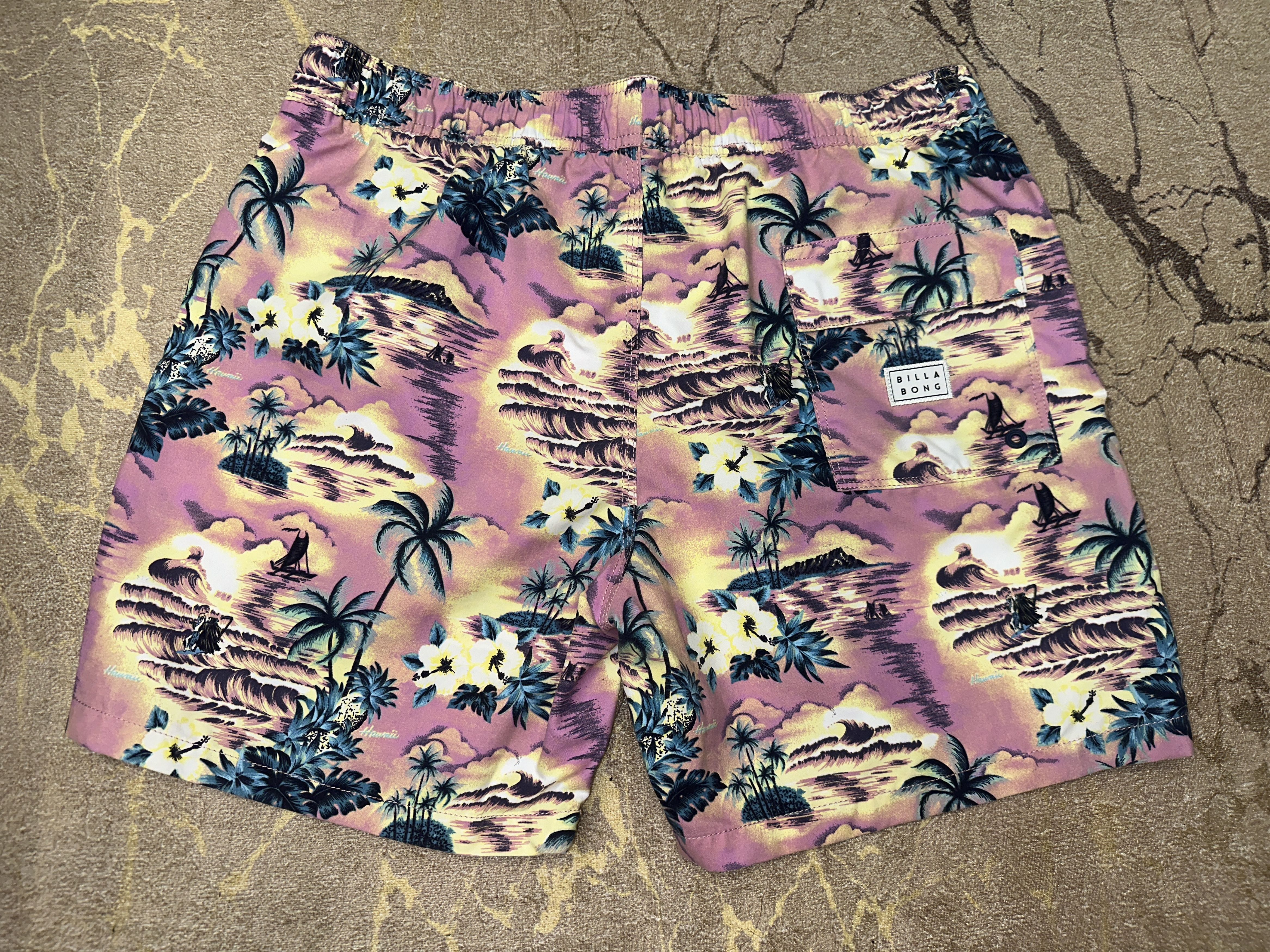 Billabong Billabong Floral Palm Hawaii Surf Board Shorts Trunks Size L Size US 36 / EU 52 - 3 Thumbnail
