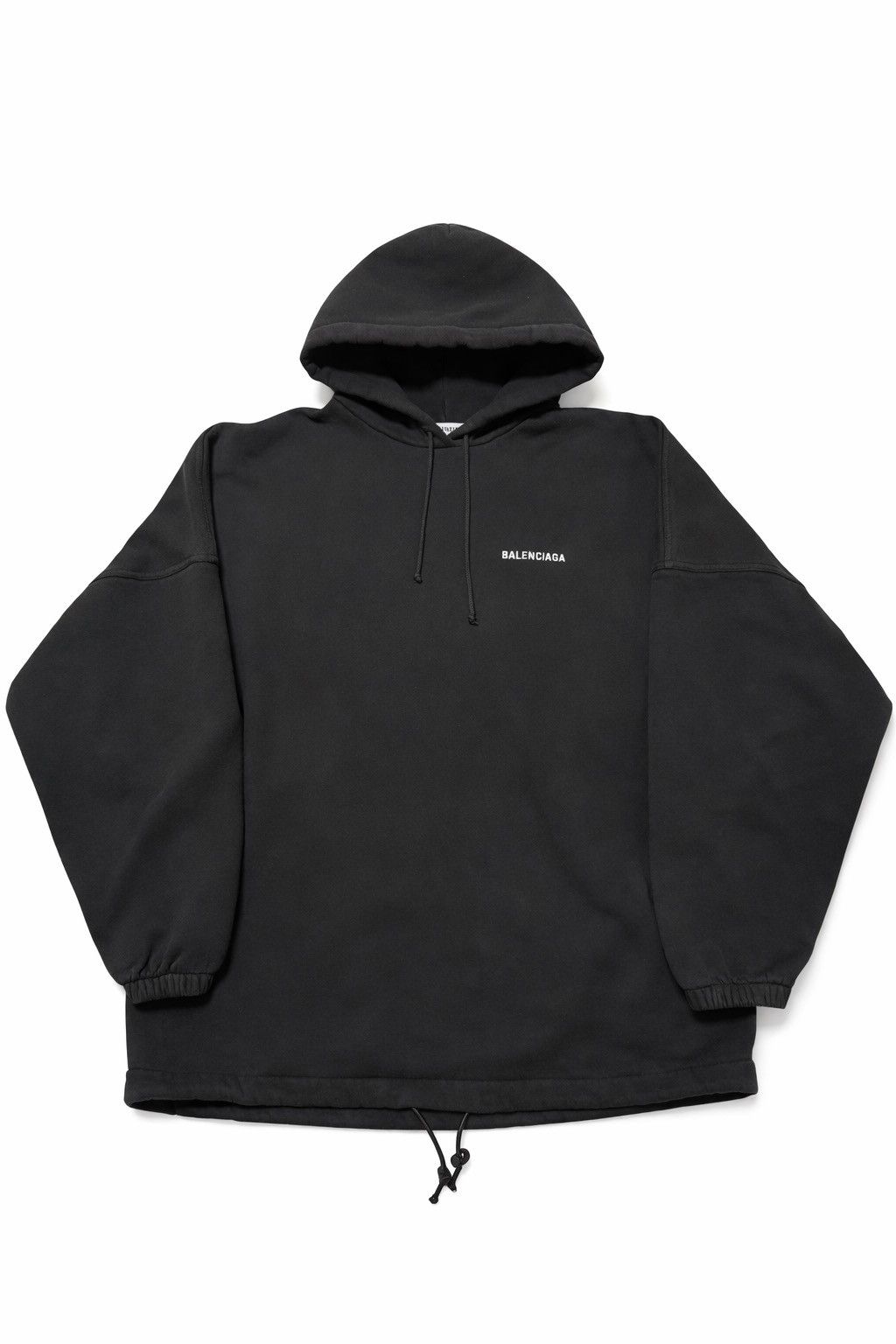 Balenciaga Balenciaga Black Logo Print Hoodie Size US XS / EU 42 / 0 - 1 Thumbnail