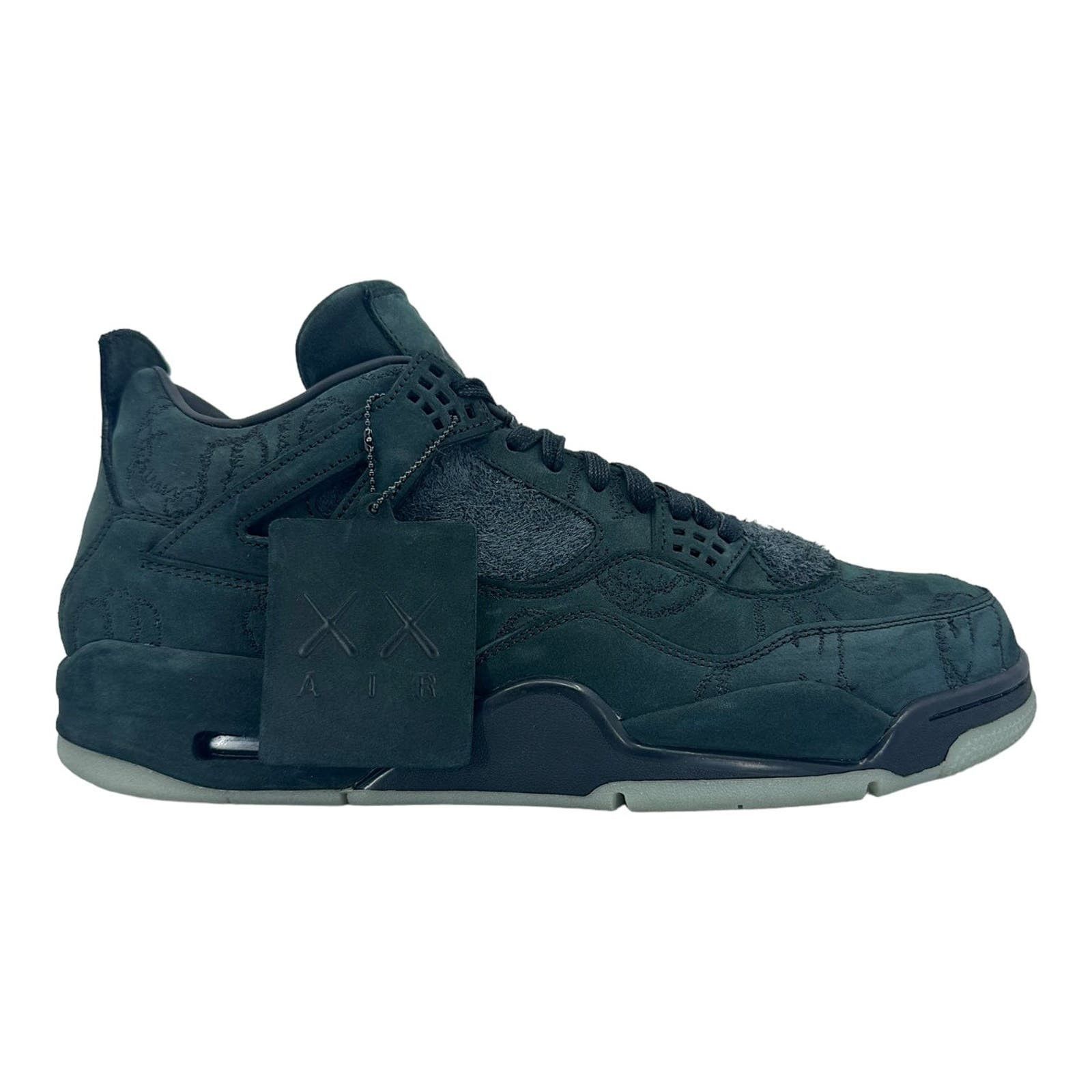 image of Air Jordan 4 Retro Kaws Black Shoes, Men's (Size 14)