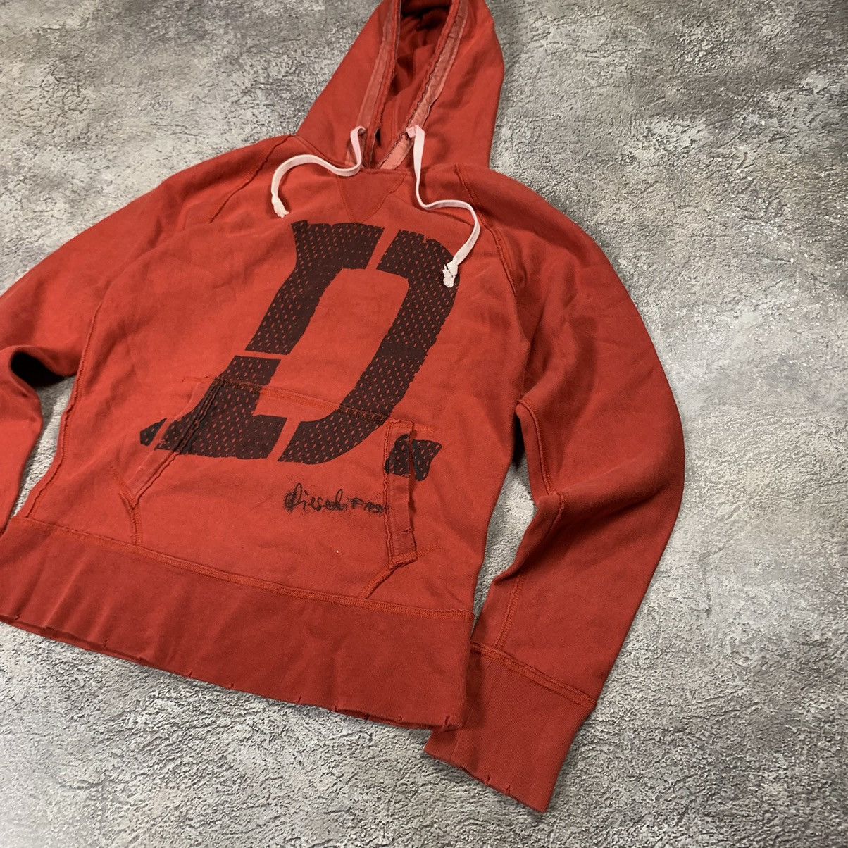 Vintage Vintage Y2K Diesel Big D Logo Hoodie Streetwear Grunge S Size US S / EU 44-46 / 1 - 2 Thumbnail