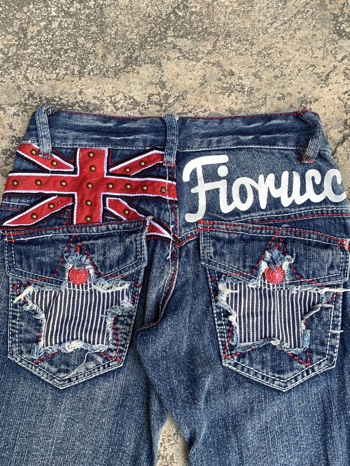 Fiorucci y2k Fiorucci Italy Stars Jeans Pants Size 24" / US 00 / IT 34 - 3 Thumbnail