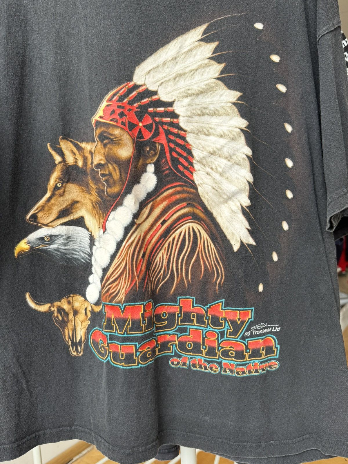 Vintage Vintage Mighty Guardian Of The Native T-shirt Size US XL / EU 56 / 4 - 2 Thumbnail