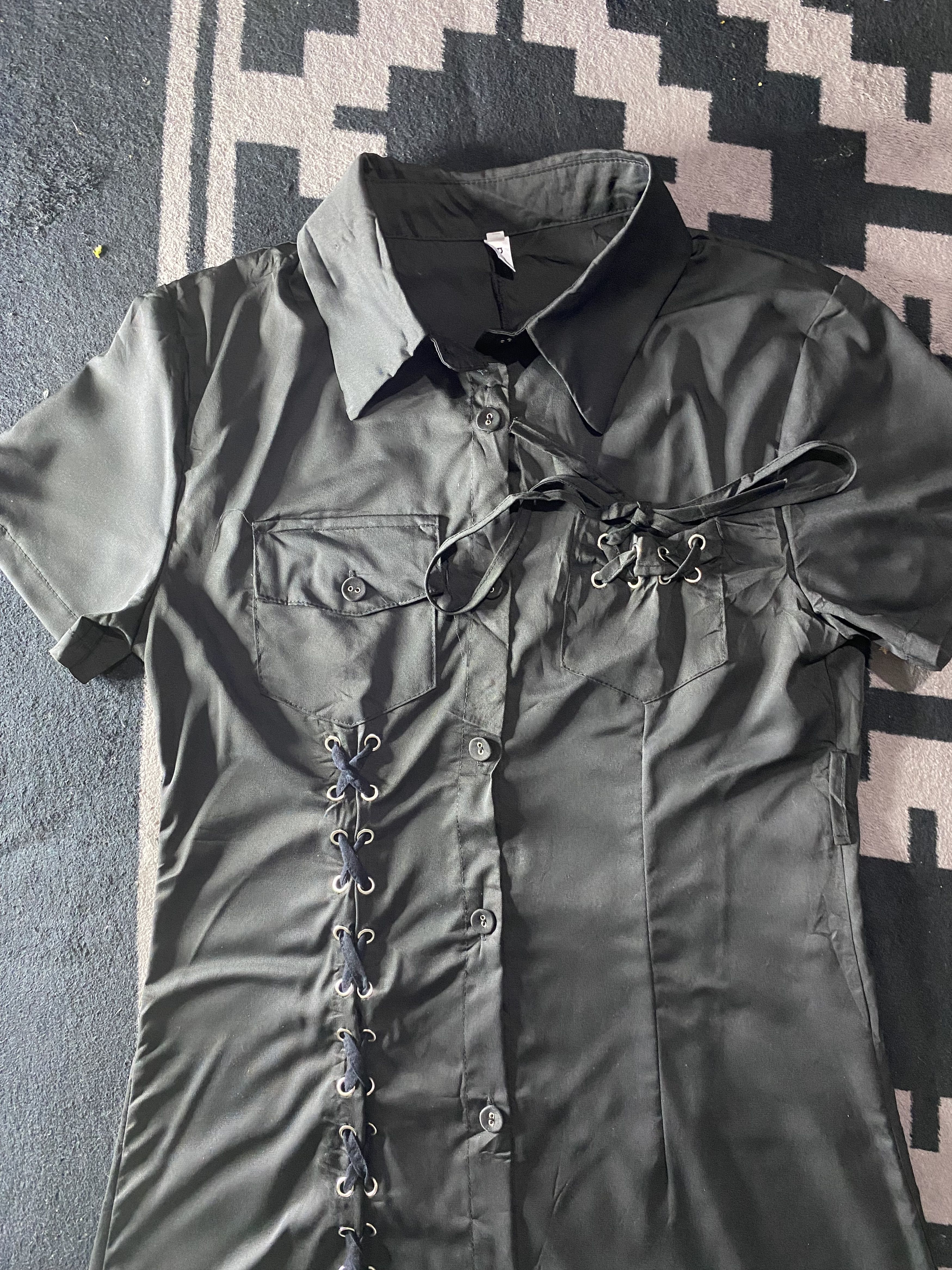 14th Addiction × KMRii Seditionaries gothic style punk lace button shirts Size US M / EU 48-50 / 2 - 4 Thumbnail