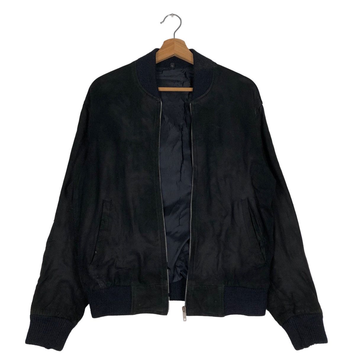 Japanese Brand 🔥90’s Vintage Genuine Leather Jacket Bomber Japan Made Size US L / EU 52-54 / 3 - 1 Thumbnail