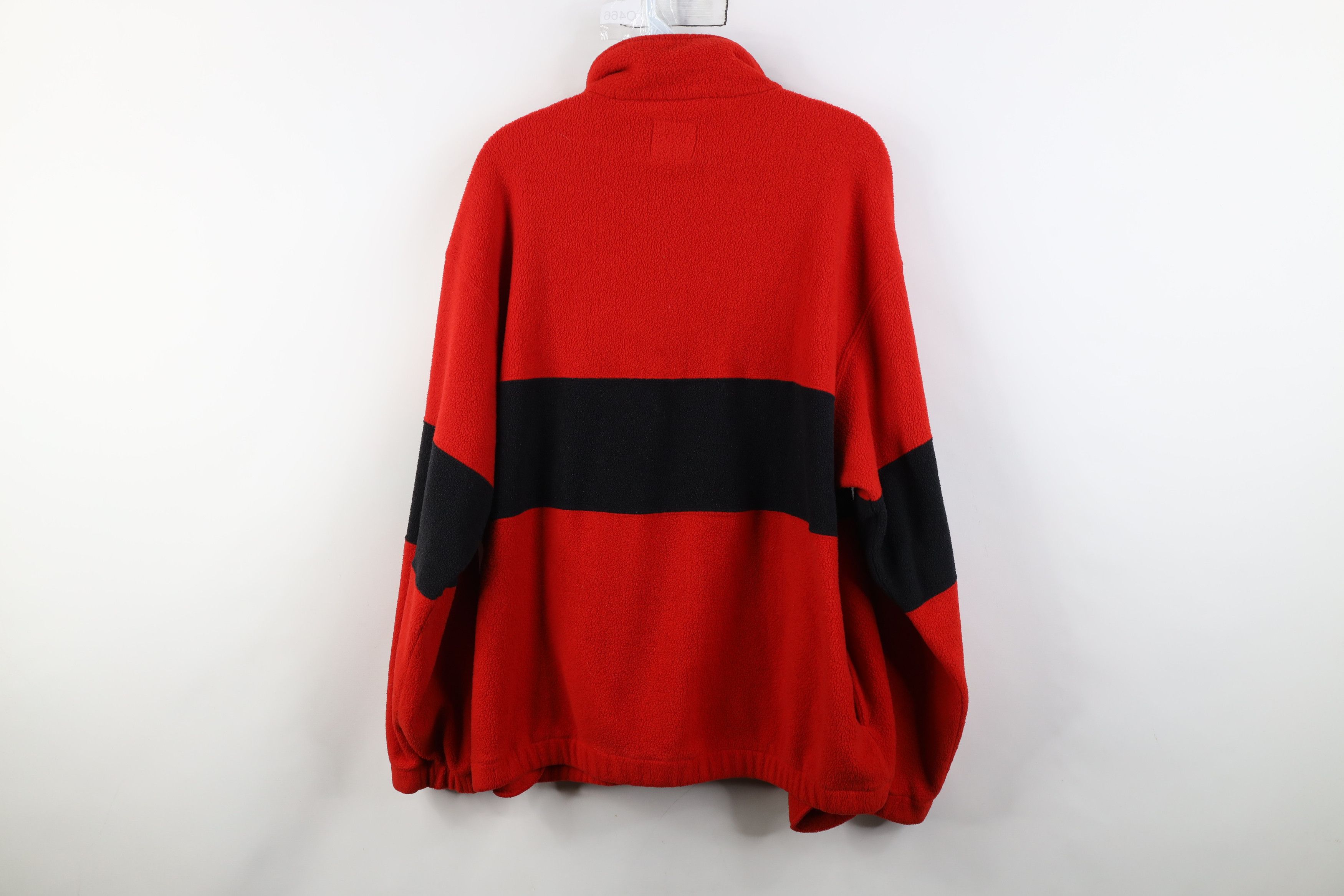 Vintage Vintage 90s Red Wings Hockey 1/4 1/2 Zip Fleece Sweater Red Size US L / EU 52-54 / 3 - 12 Thumbnail