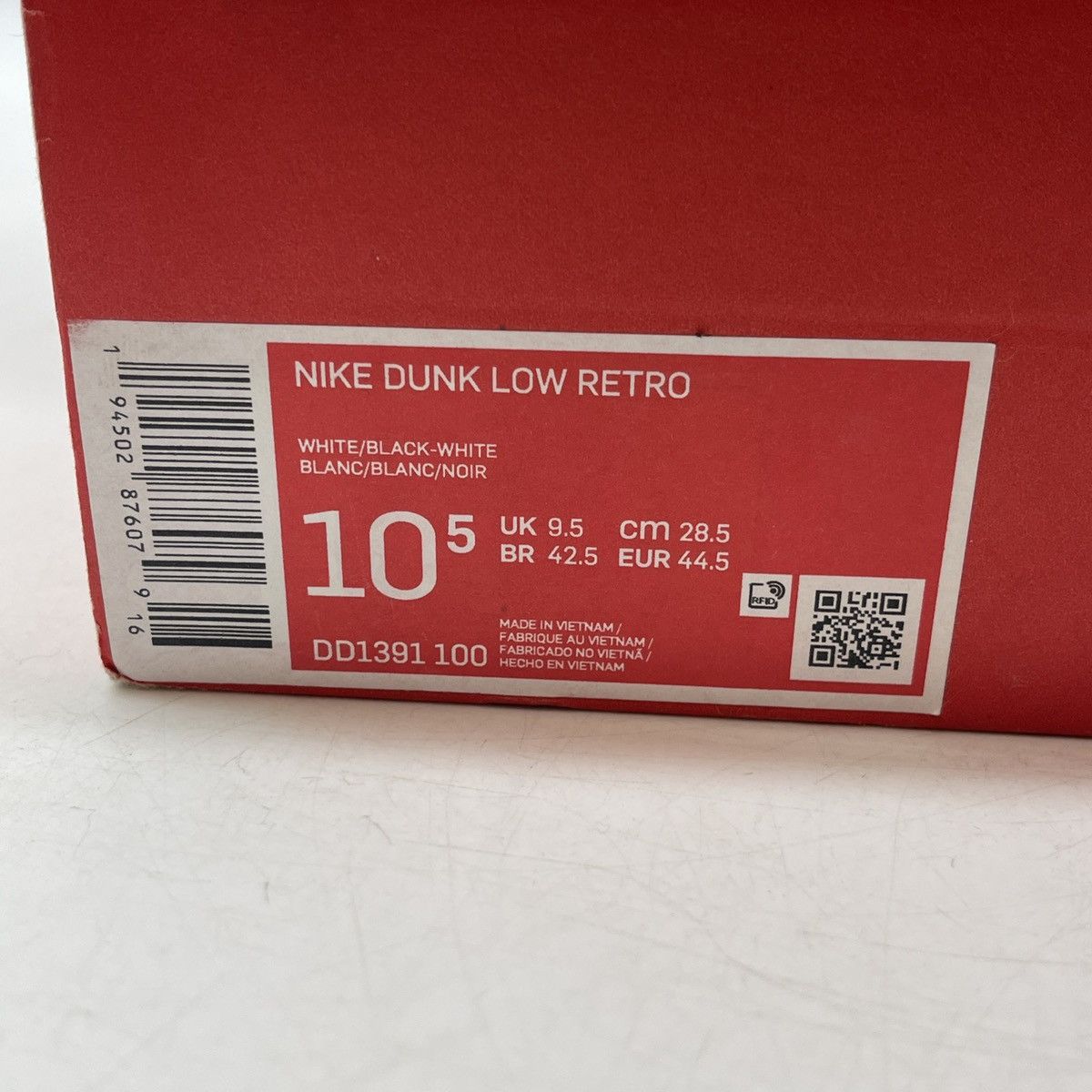 Nike Dunk low black white Size US 10.5 / EU 43-44 - 9 Thumbnail