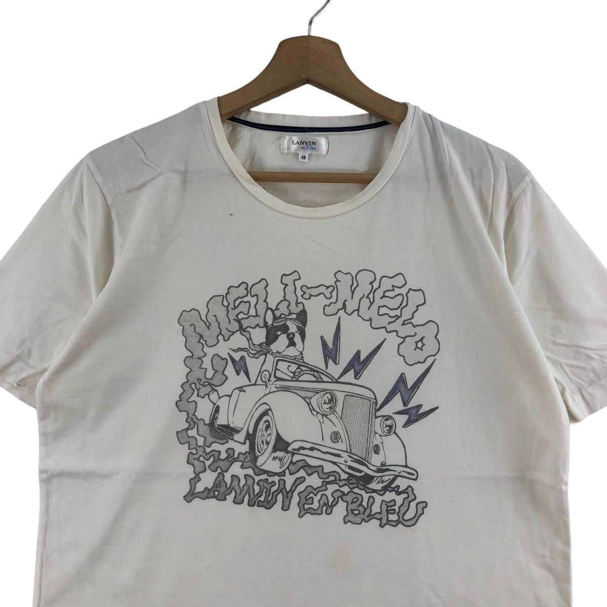 Lanvin Vintage Meli-Melo Lanvin En Blue T-Shirt Big Logo Size US M / EU 48-50 / 2 - 2 Thumbnail