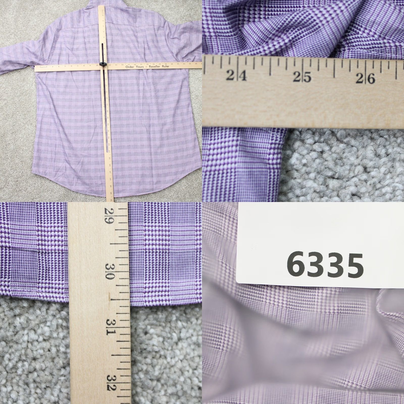 Tommy Bahama Tommy Bahama Shirt Mens 16 1/2, 34/35 Purple 100% Cotton Long Sleeve Button Down Dress Shirt Womens? Mens Size US XL / EU 56 / 4 - 9 Thumbnail