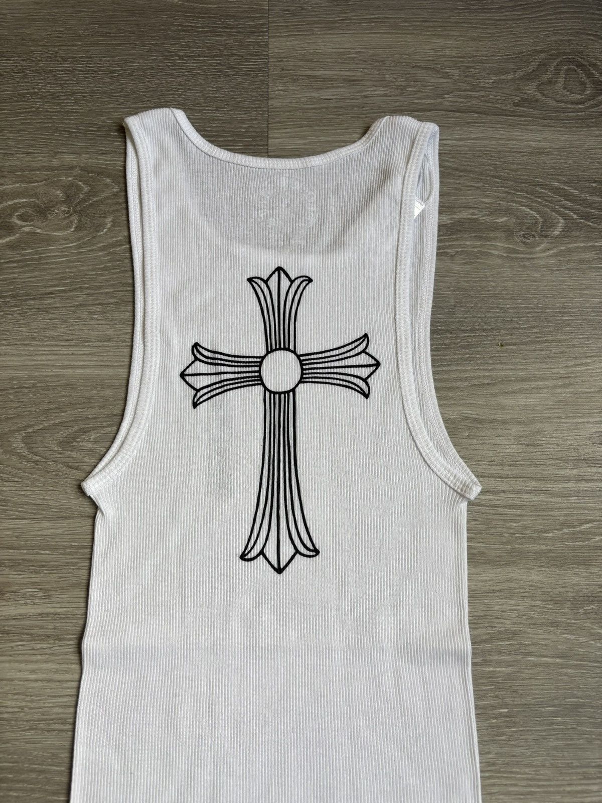 Chrome Hearts Chrome Hearts White Cross T Bar Tank Top Size US L / EU 52-54 / 3 - 4 Thumbnail