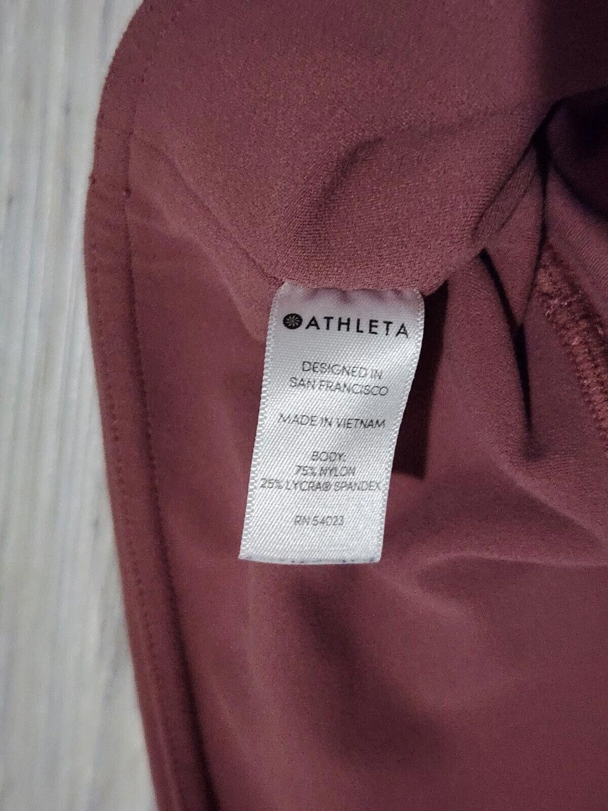 Designer Athleta Capris Medium Mauve Fitted Active Gym Yoga Size 32" / US 10 / IT 46 - 4 Thumbnail