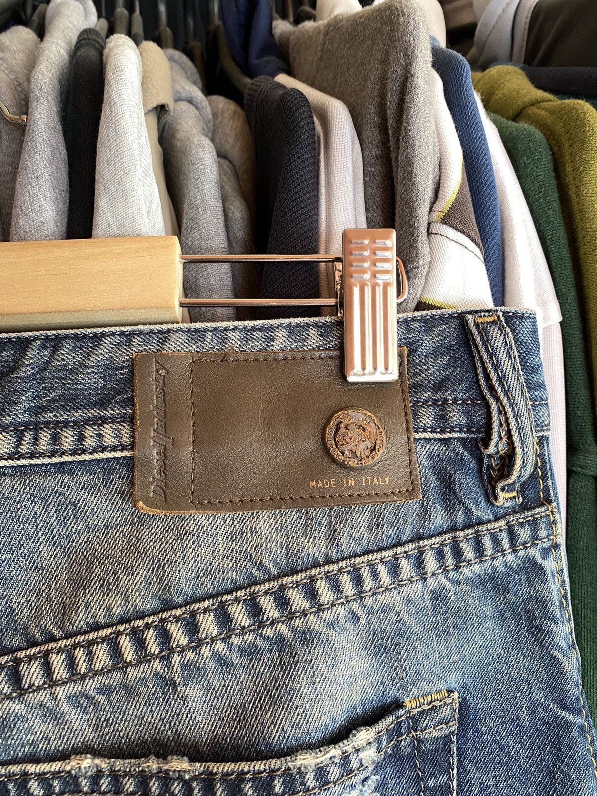 Diesel VINTAGE DIESEL DISTRESSED STYLE DENIM JEANS Y2k Size US 32 / EU 48 - 6 Thumbnail