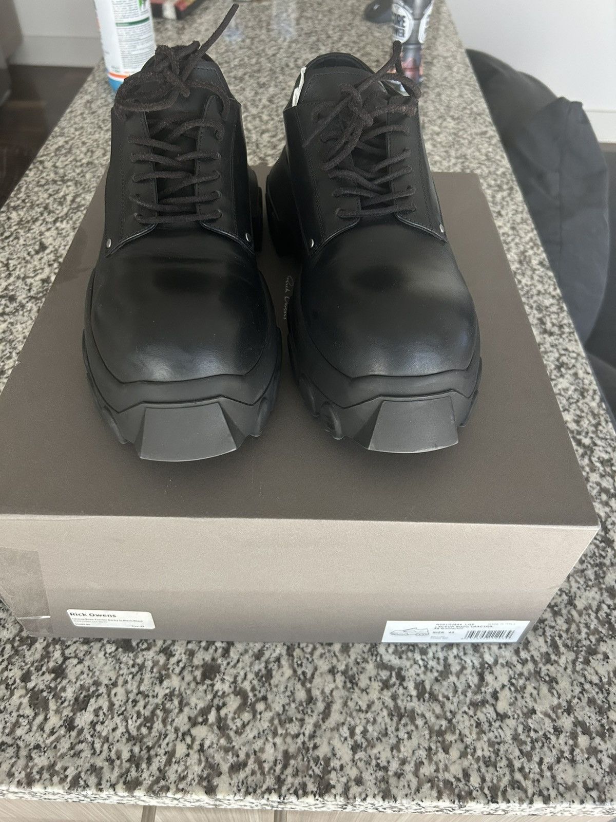 Rick Owens RICK OWENS LACEUP BOZO TRACTOR DERBY Size US 10 / EU 43 - 4 Thumbnail