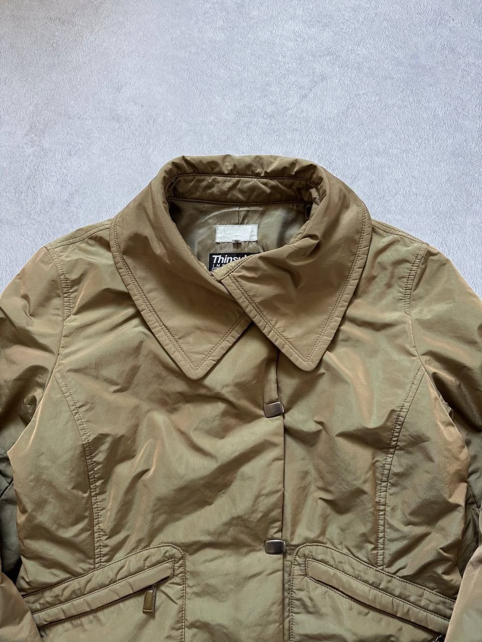Japanese Brand Vintage Mon Gre Designer Thinsulate Jacket Metallic Nylon Size M / US 6-8 / IT 42-44 - 7 Thumbnail
