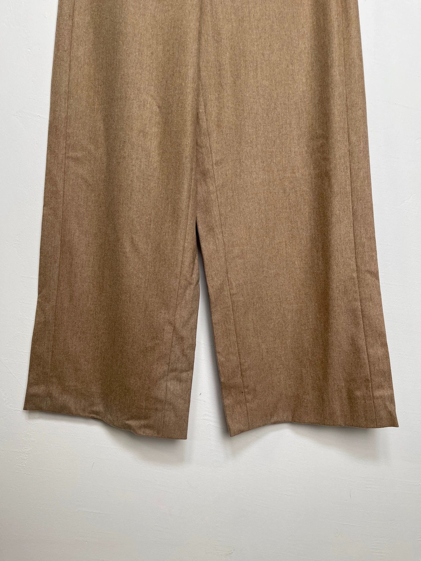 Max Mara MAX MARA Wool Wide-Leg Pants 34 Size 25" / US 0 / IT 36 - 4 Thumbnail