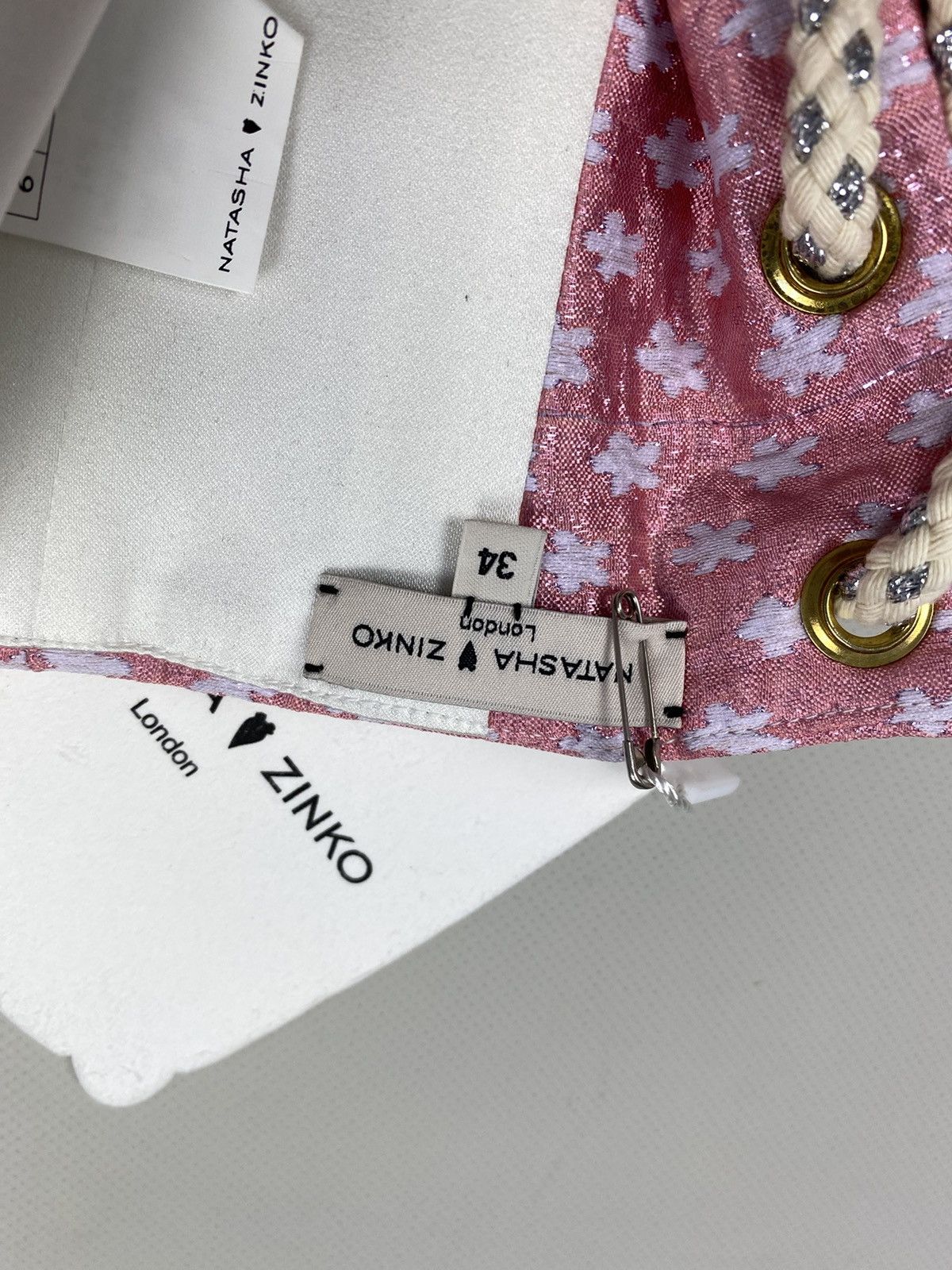 Designer × Natasha Zinko BNWT! Natasha Zinko Brocade Corset Belt size US 0 / IT 38 Size ONE SIZE - 16 Thumbnail