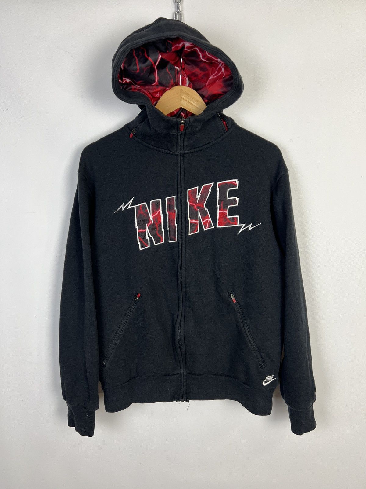 Nike Vintage Nike Spellout Zip Up Hoodie big centr logo y2k Size US M / EU 48-50 / 2 - 3 Thumbnail