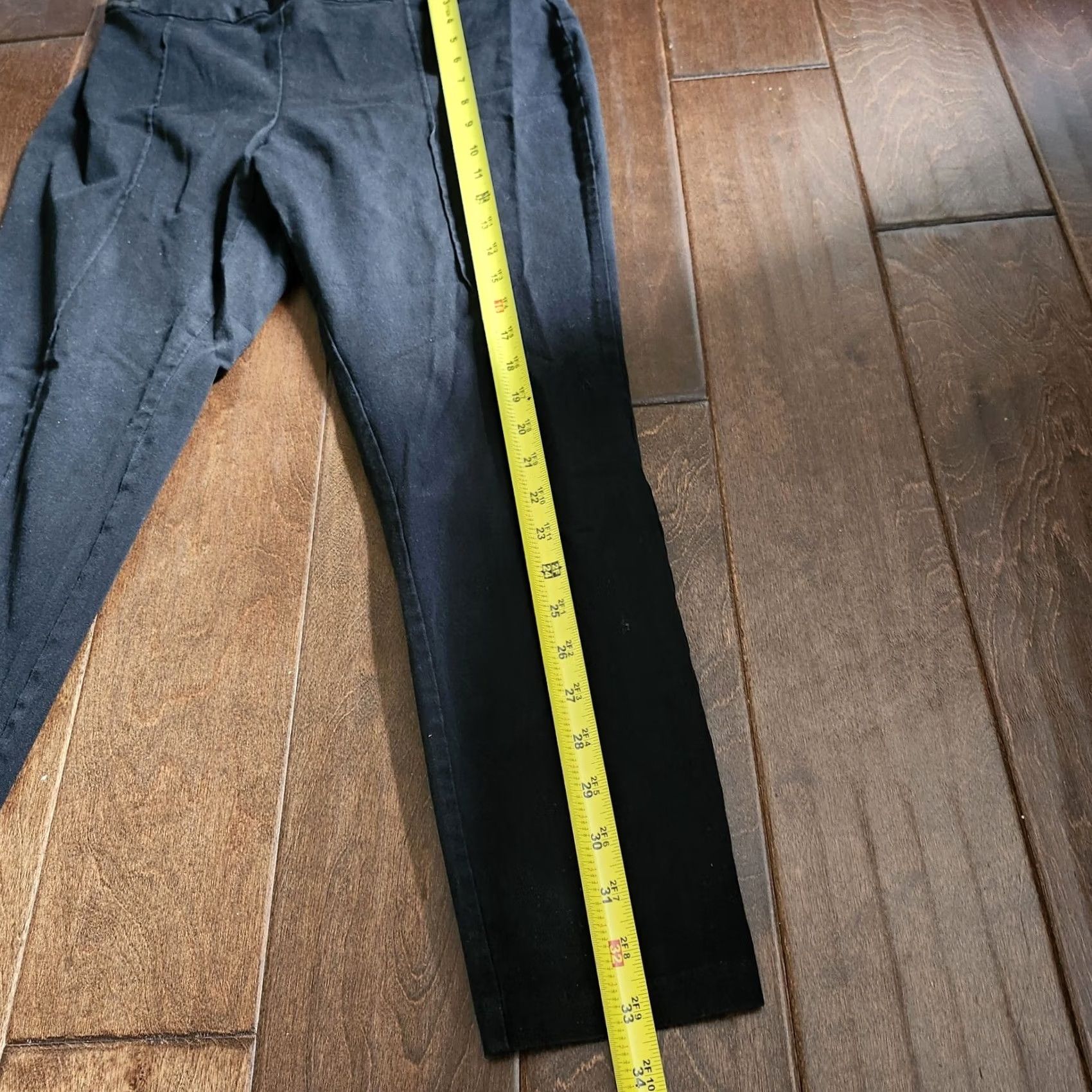 Vintage A New Day Women Leggings Black Solid Ankle Regular Size 8 Modern Comfort Stretch Activewear Casual Travel Yoga Dance Size 30" / US 8 / IT 44 - 6 Thumbnail