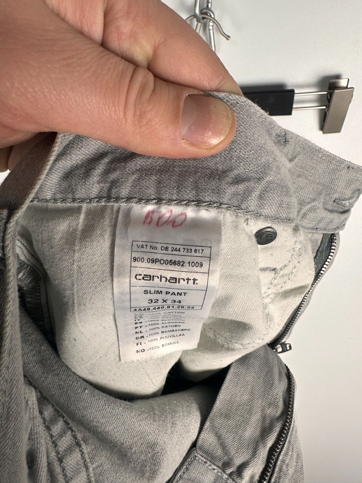 Carhartt Wip Vintage Carhartt Slim Pant Denim Jeans Grey Mens Size 32X34 Size US 32 / EU 48 - 9 Thumbnail