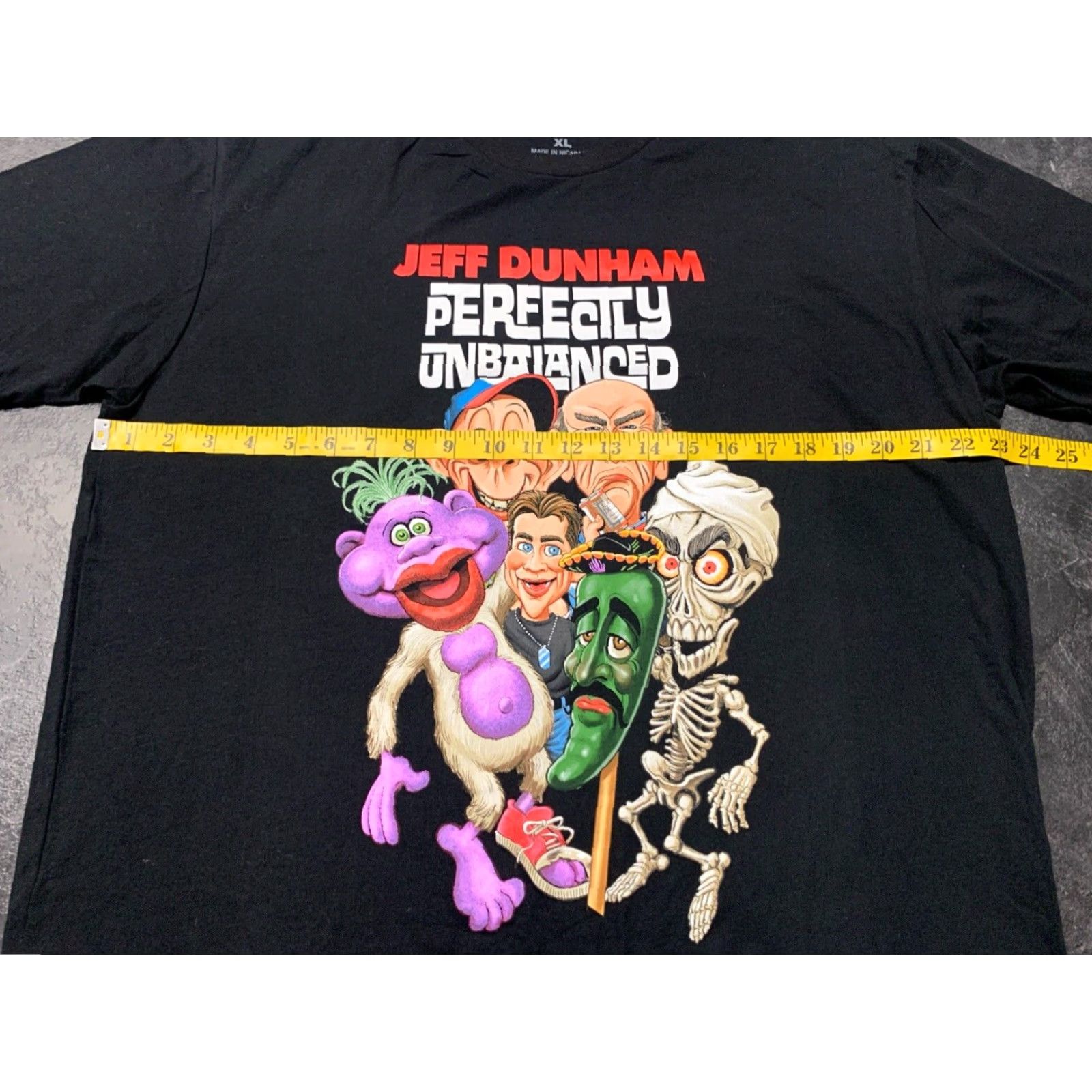 Vintage Jeff Dunham T-Shirt Men XL Black Comedy Graphic 2010s Short Sleeve Shirt Size US XL / EU 56 / 4 - 6 Thumbnail